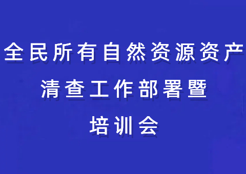 重庆市召开全民所有自然资源资产清查工作部署暨培训会 