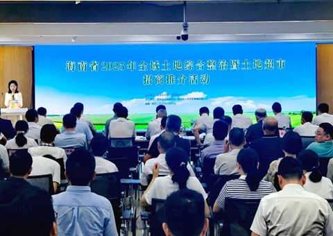 海南举办2025年全域土地综合整治暨土地超市招商推介活动